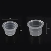 100pcsset tattoo ink cup cap holder pot ml plastic holder microblading makeup pigment container disposable supplies accessory