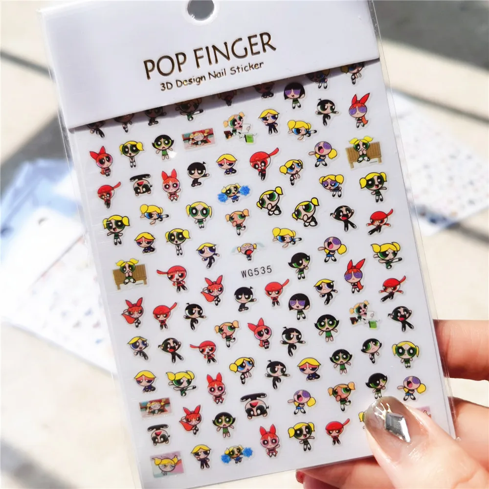 

10 упаковок, наклейки для ногтей «Дональд Дак»