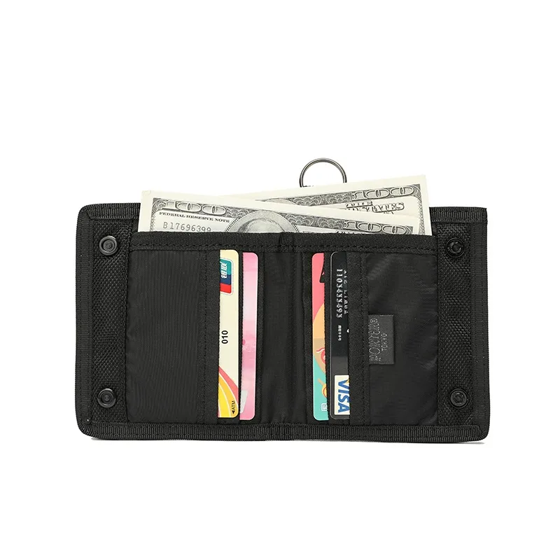 

Luxury Brand Nylon Women Short Wallet Coin Purses Two Fold Design Clutch Wallet Female Credit Card Holder Carteras Para Mujer