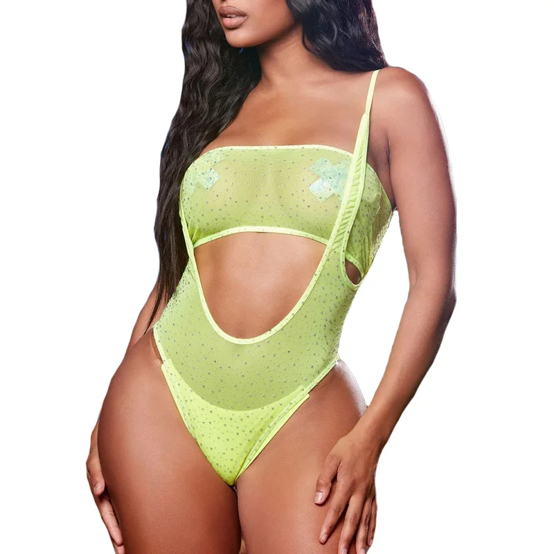 Новинка боди в полоску с круглым вырезом на шнуровке рукавами для женщин пляжный