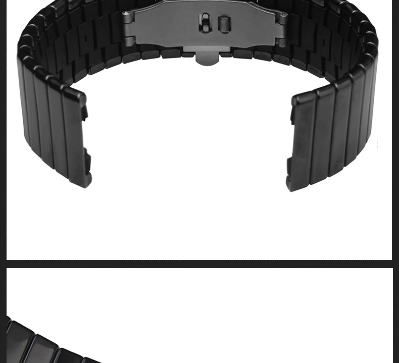 Для RADO черный алмаз керамика цепь Интегральная керамическая серия ремешок для часов мужские часы водонепроницаемые 19 мм 24 мм 27 мм