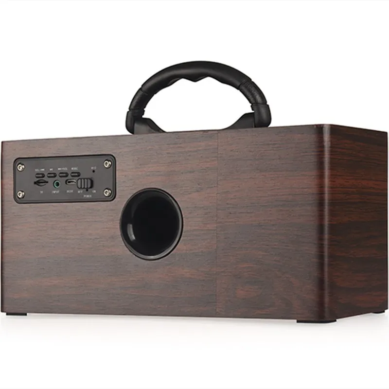 Классическая деревянная колонка в стиле ретро портативная беспроводная Bluetooth