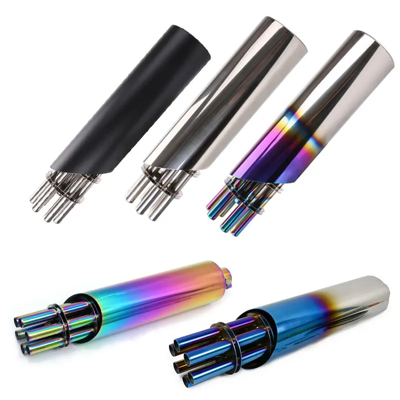 Универсальная выхлопная система для мотоцикла в форме пулемета Новинка