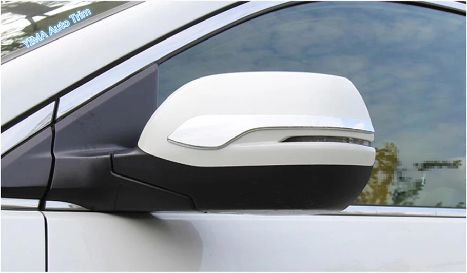 

Lapetus Car Styling Side Rearview Mirror Decor Strip Cover Trim 2 Piece / Set Fit For Honda CRV CR-V 2017 2018 2019 / ABS