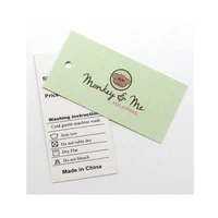 custom logo and company name printing on gift cards and hang tag