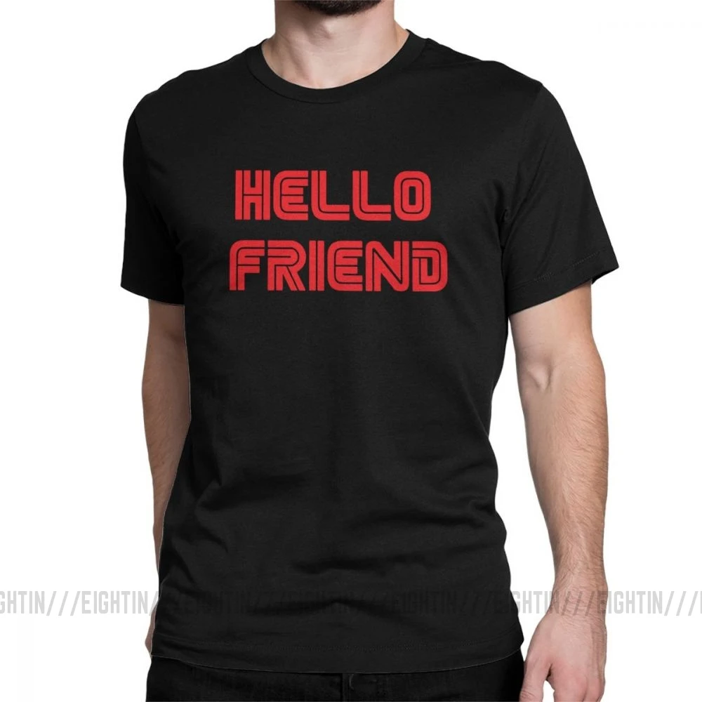 Футболка мужская с надписью Hello Friend | Мужская одежда