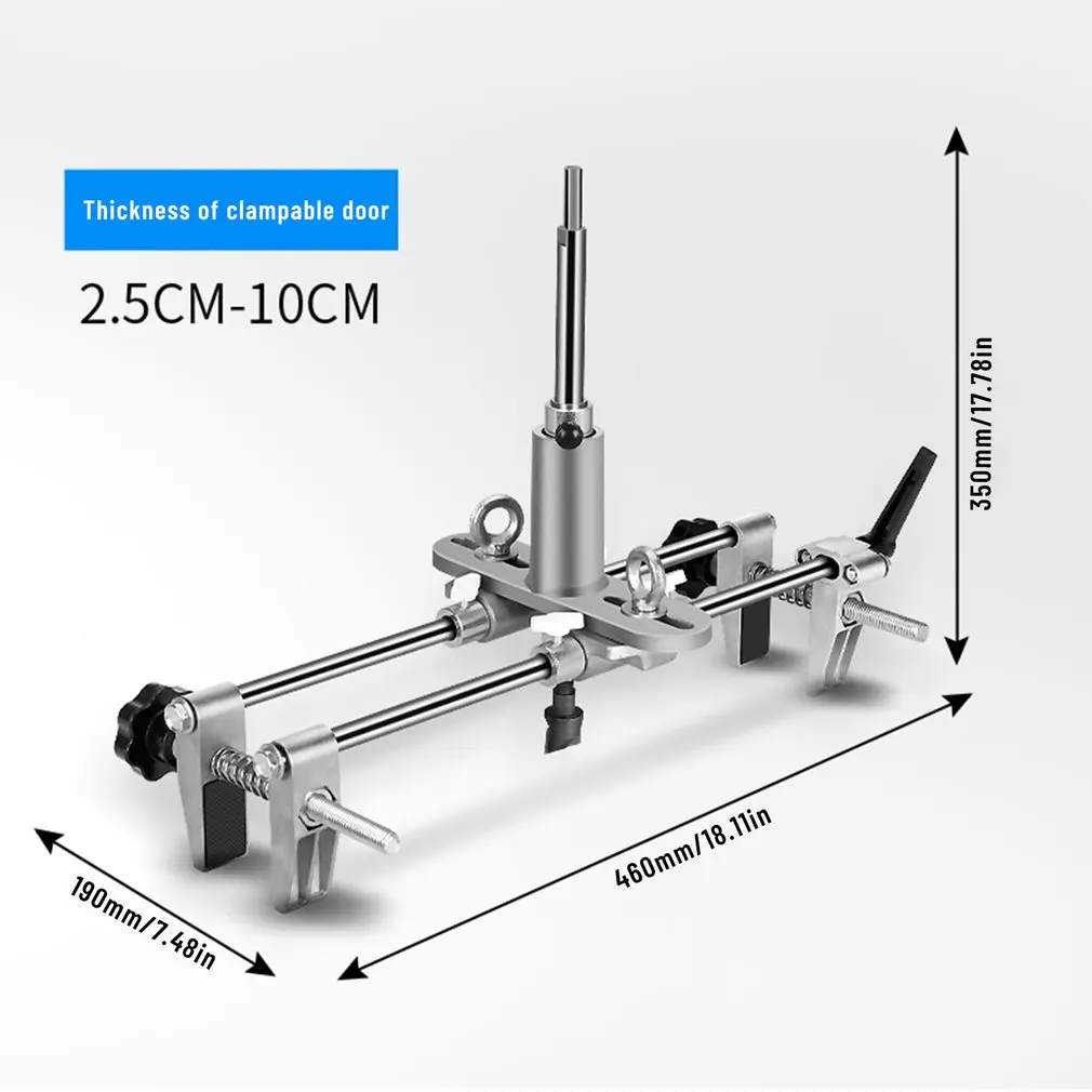 

Door Lock Mortiser Kit Professional Locksmith Woodworking Hole Saw Opener Installation Mortising Jig Tool Maintenance Set