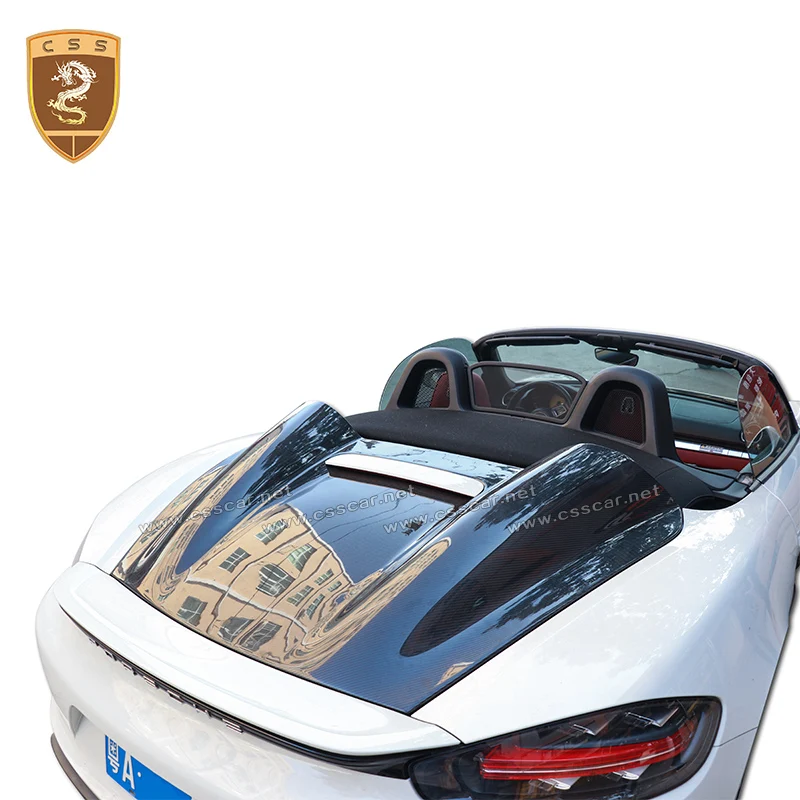 Задний капот из настоящего углеродного волокна Задняя Крышка багажника для Porsche