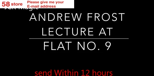 

Lecture At Flat No.9 By Andrew Frost Magic Tricks
