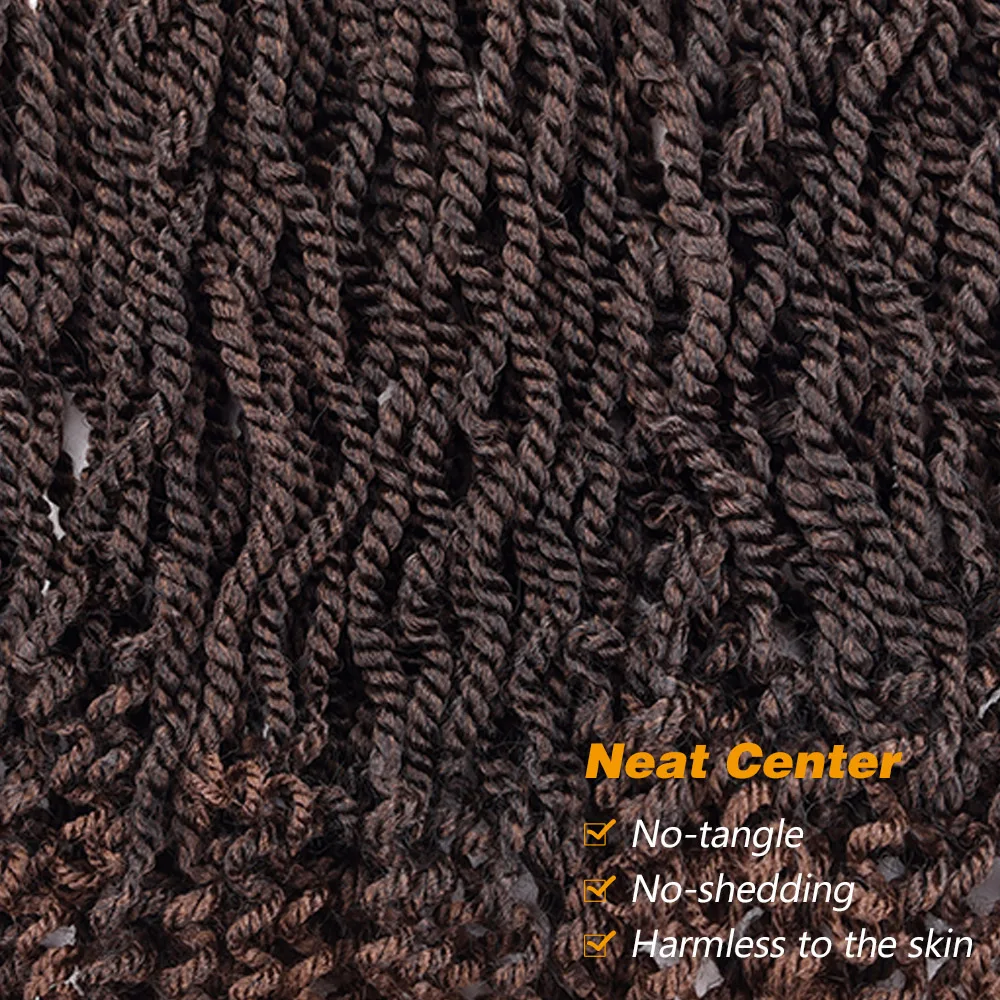 Silike Сенегальские вьющиеся волосы синтетические кудрявые концы 3X косички 12