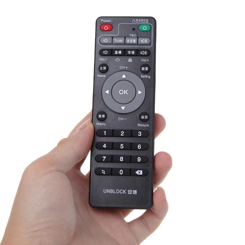 Универсальный пульт дистанционного управления для Unblock Tech Ubox Smart TV Box Gen 1/2/3 ИК 1 шт.