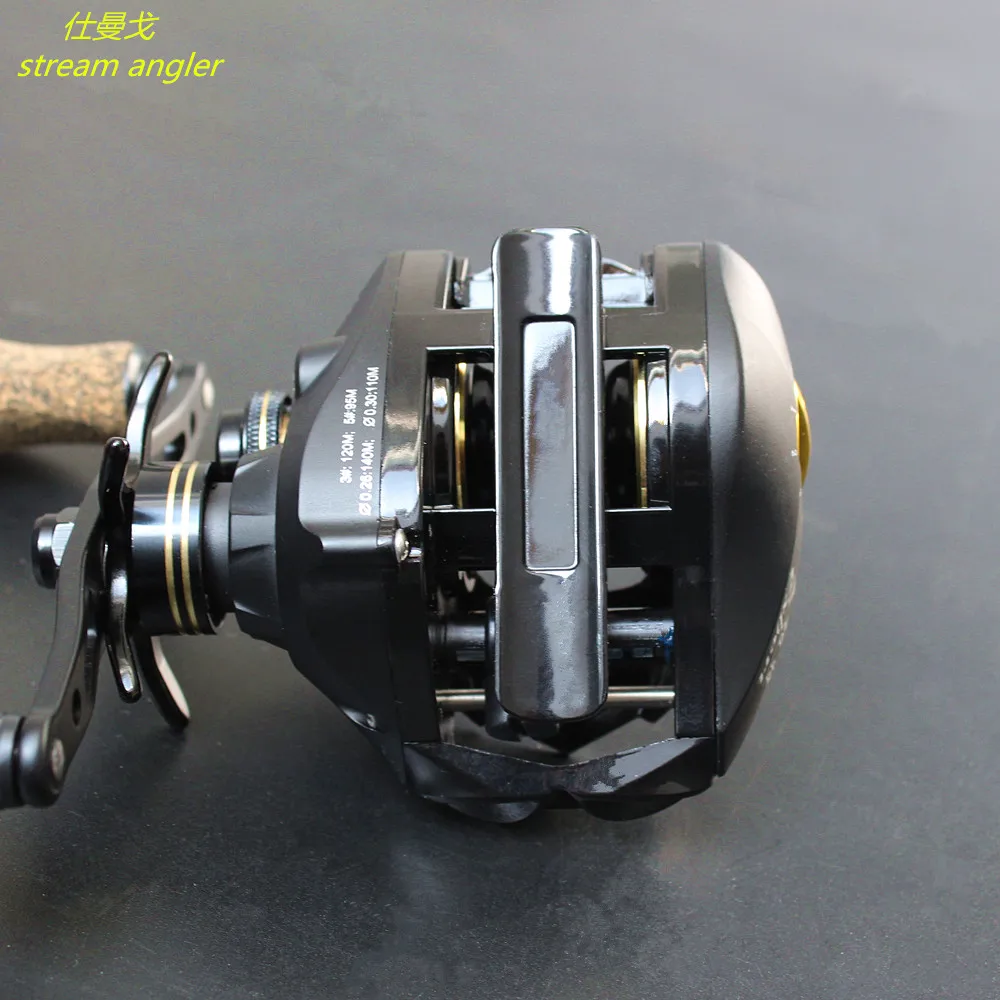 

double spools fastbreak baitcasting reel shallow and deep spool 100mm lengthen handle 6.3:1 multifunctional wheel 7kg brake