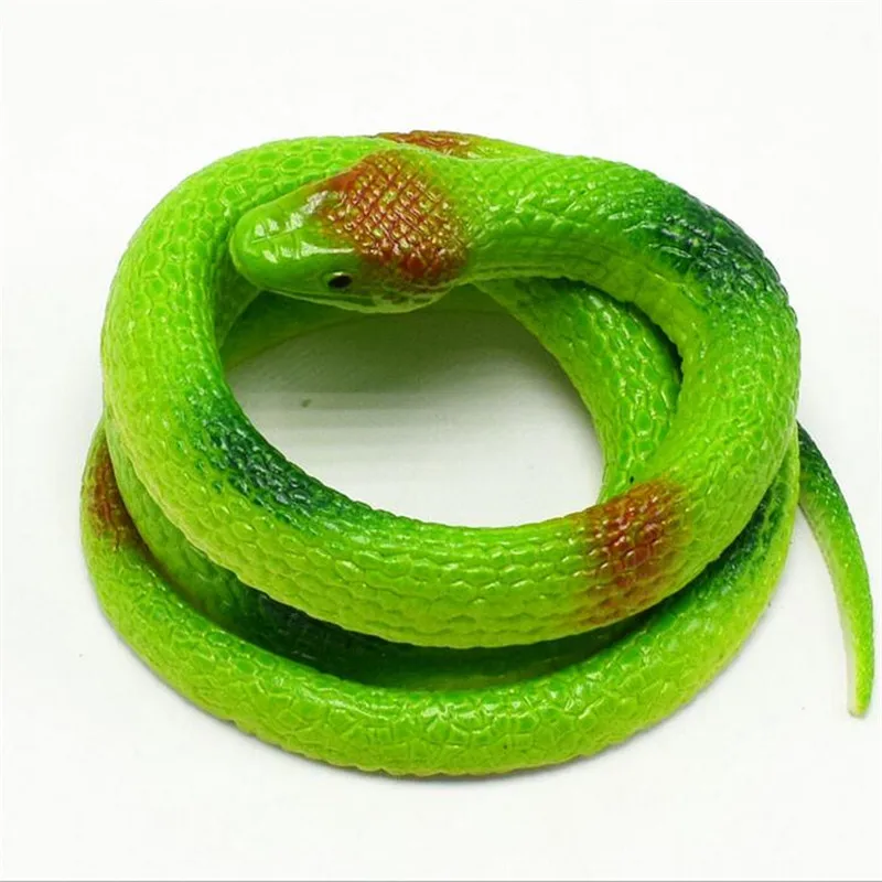 

reative gift Realistic Soft Rubber Toy Snake Safari Garden Props Joke Prank Gift About 75cm Novelty and Gag Playing Jokes Toy