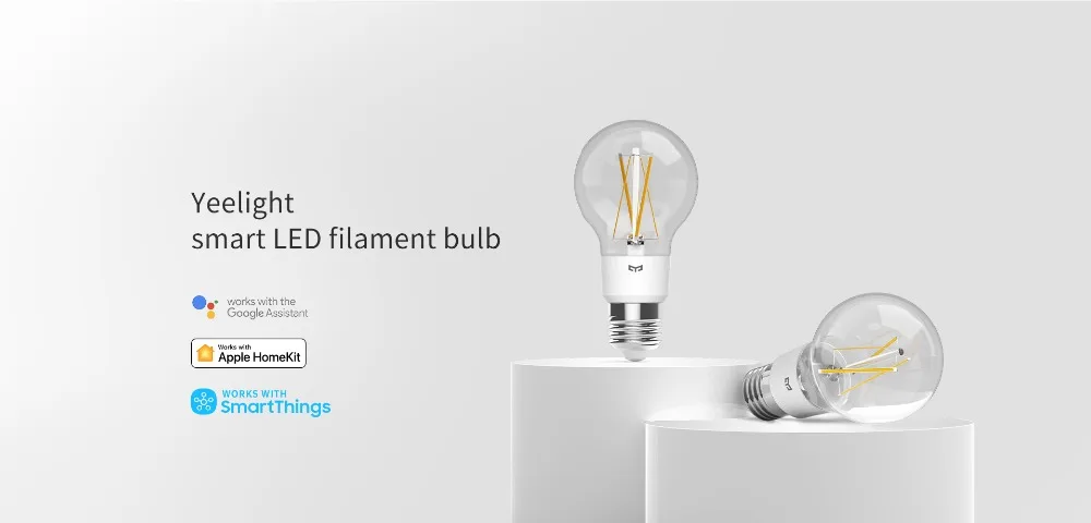 Xiaomi Yeelight умный светодиодный лампочка накаливания E27 Регулируемая яркость энергосберегающая умная лампочка управление через приложение Mijia Apple Homekit