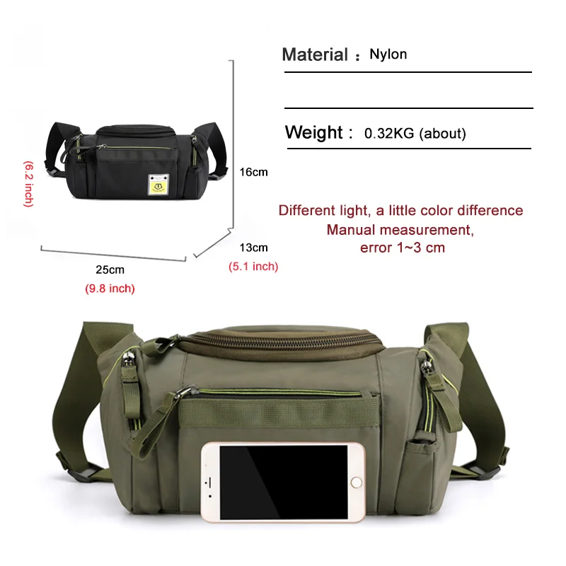 Мужская сумка через плечо для спорта на открытом воздухе новинка 2020 нейлоновая