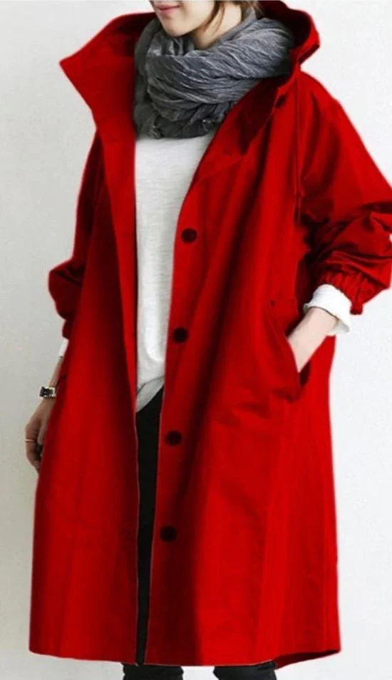 

Women's Windbreaker Jacket Fashion Hooded Sport Sashes Office Chic Mid Length Thin Section Street Autumn New Abrigo Mujer