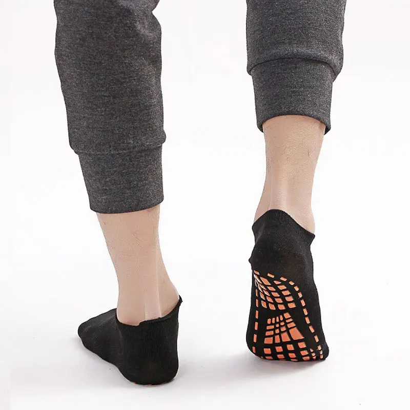 Однотонные носки унисекс нескользящие для пола дышащие хлопковые мальчиков и