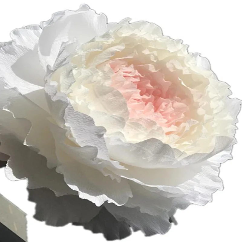 Большие бумажные цветы пиона свадебное украшение головка цветка розы оправа