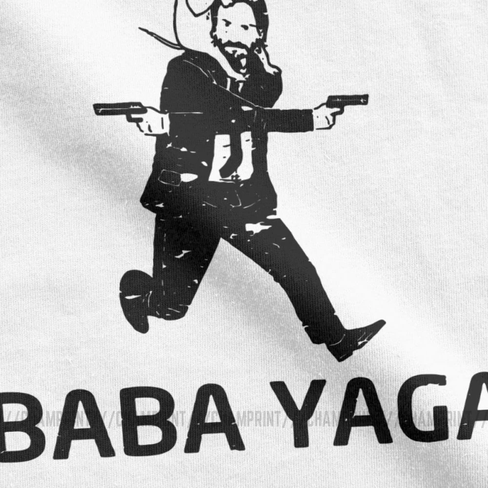 Мужские футболки John Wick Baba Yaga из чистого хлопка одежда с графическим рисунком