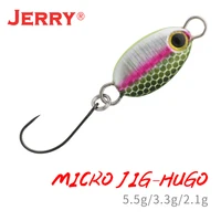 jerry hugo metal jig vinration fishing lures micro trout pike bass deep diving lure sinking spinning artificial bait