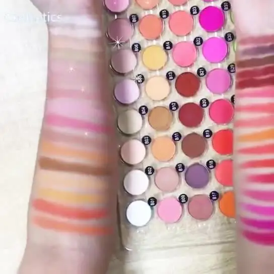 50 шт частная марка новые палитры теней для век пустой матовый блеск макияж глаз