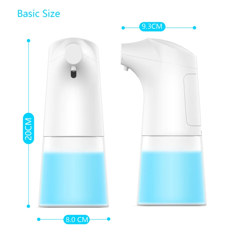 

350ml Automatic Induction Gel Spray Soap Style Soap Dispenser Touchless Bathroom Dispenser Infrared Smart Sensor Sterilizer