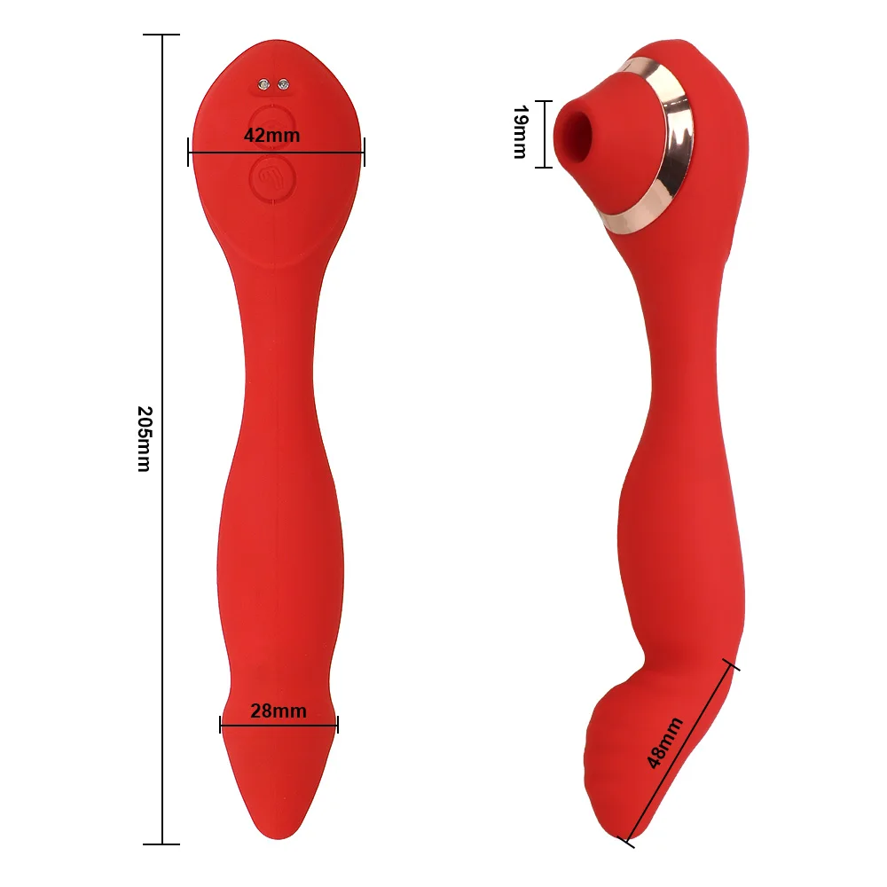 20 см Электрический Вибратор Анальная пробка сосание вибратор для женщин клитор