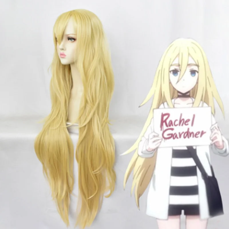 Купи Angels of Death Rachel Gardner Cosplay Wig Synthetic Blonde Hair Ray за 1,256 рублей в магазине AliExpress