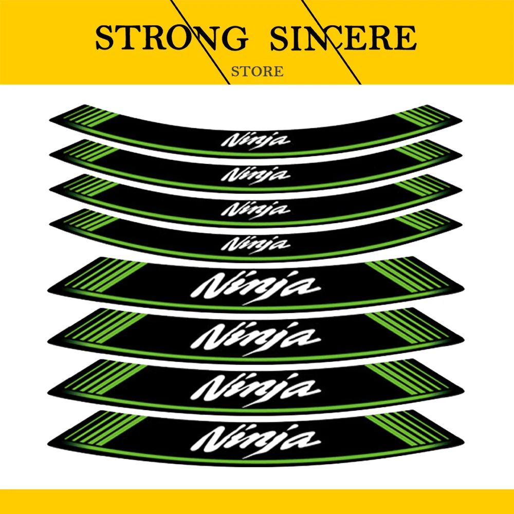 Наклейка для мотоцикла с логотипом в полоску наклейки на колеса