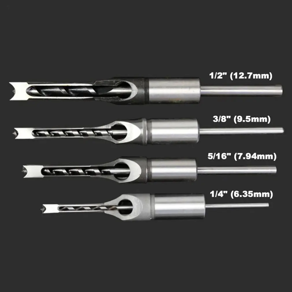 

High quality and powerful square hole drill Inch long woodworking square hole square machine woodworking drilling tooldiscount