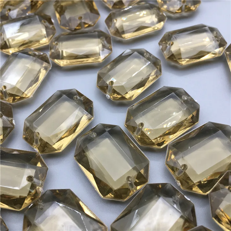 

Ornament Accessories 18x25mm Rectangular Curtain Accessories Lace Beads Christmas Lighting beads for jewelry making
