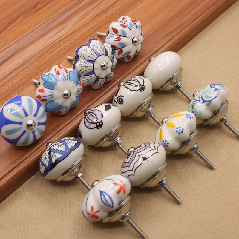 

Ceramic Handles Drawer Antique Dresser Pulls and Knobs Classic Vintage Kitchen Cabinet Door Handle Pulls Handles Decor