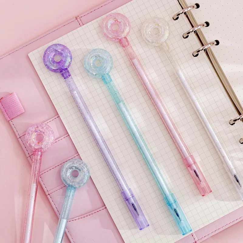 Милый Кристалл пончики гелевая ручка набор рекламных подарков Канцелярские