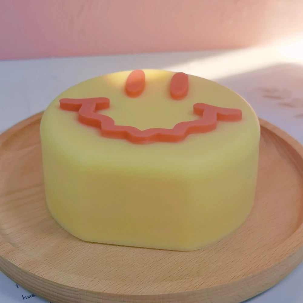 Силиконовая форма для свечей Улыбка силиконовая мыла пастельного эстетического