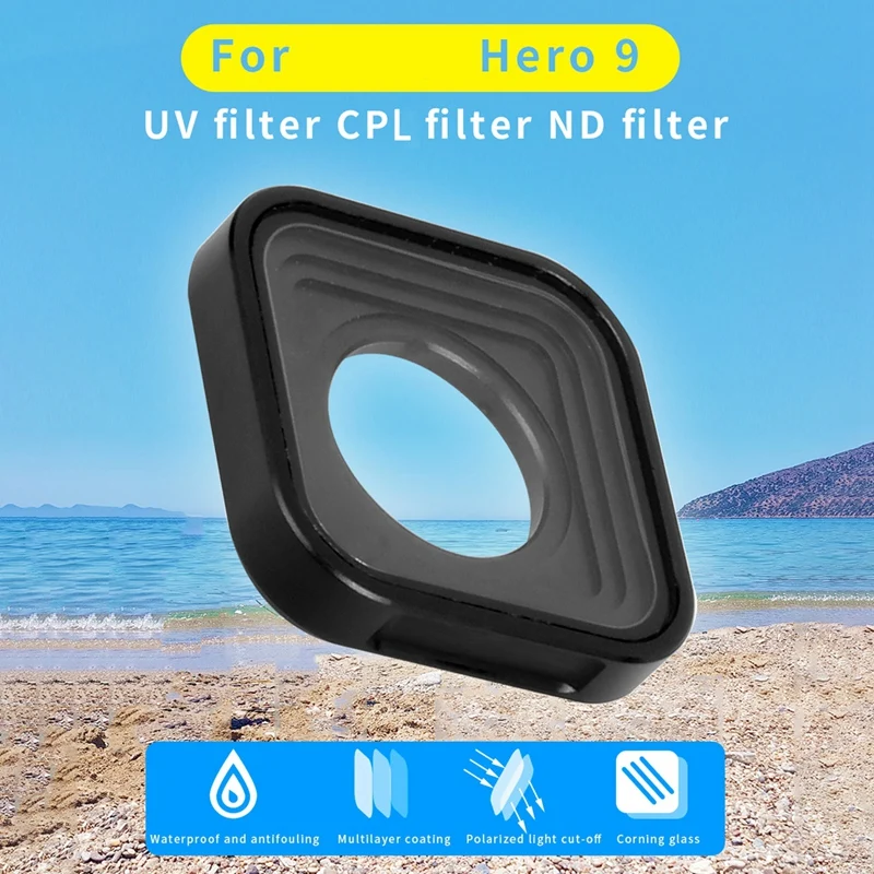 

Action Camera Lens Filters for GoPro Hero 9 Black Square Lens Filter Accessories