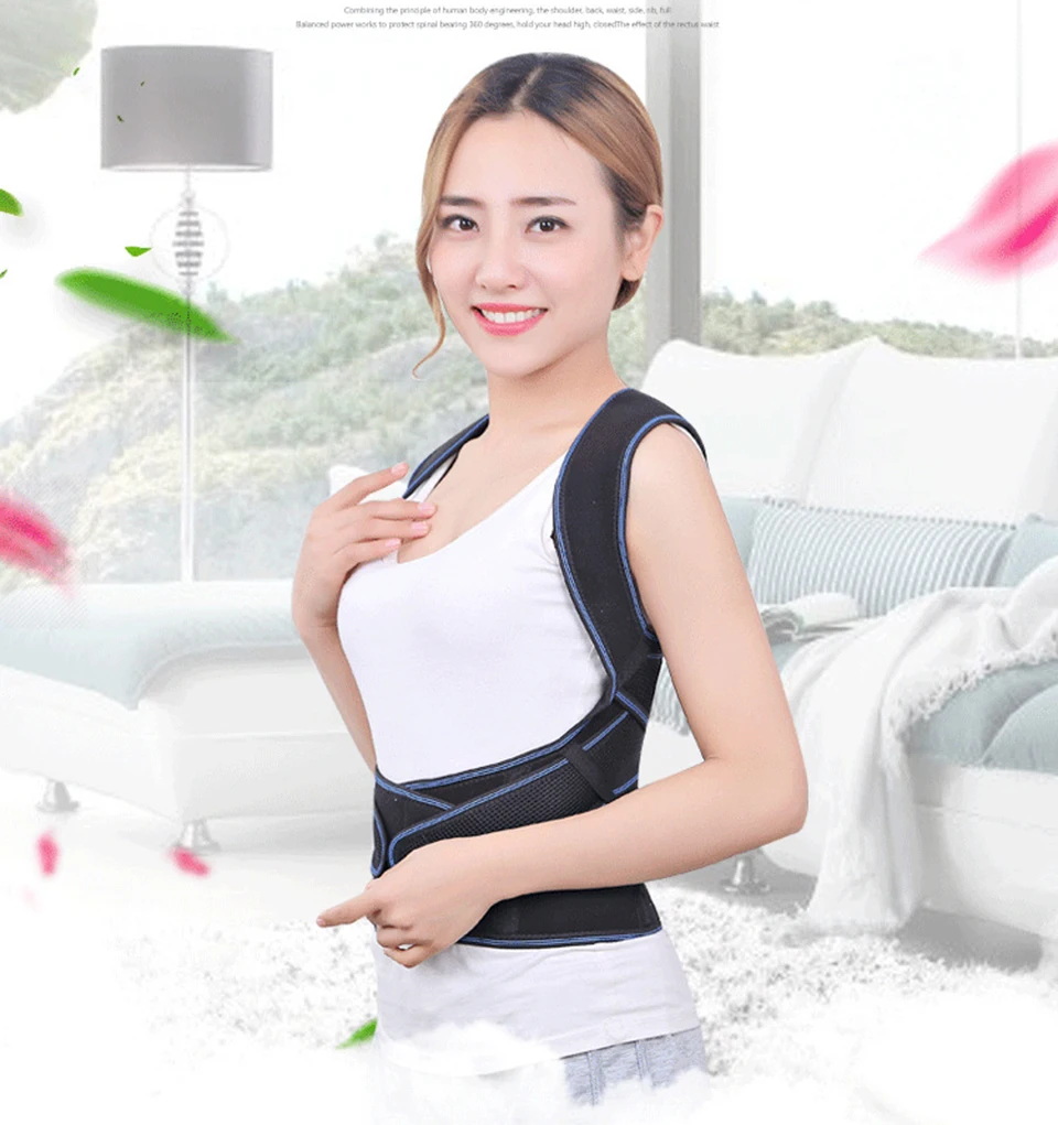 Пояс для коррекции осанки пояс плечо позвоночник поддерживающий корсет ребенок