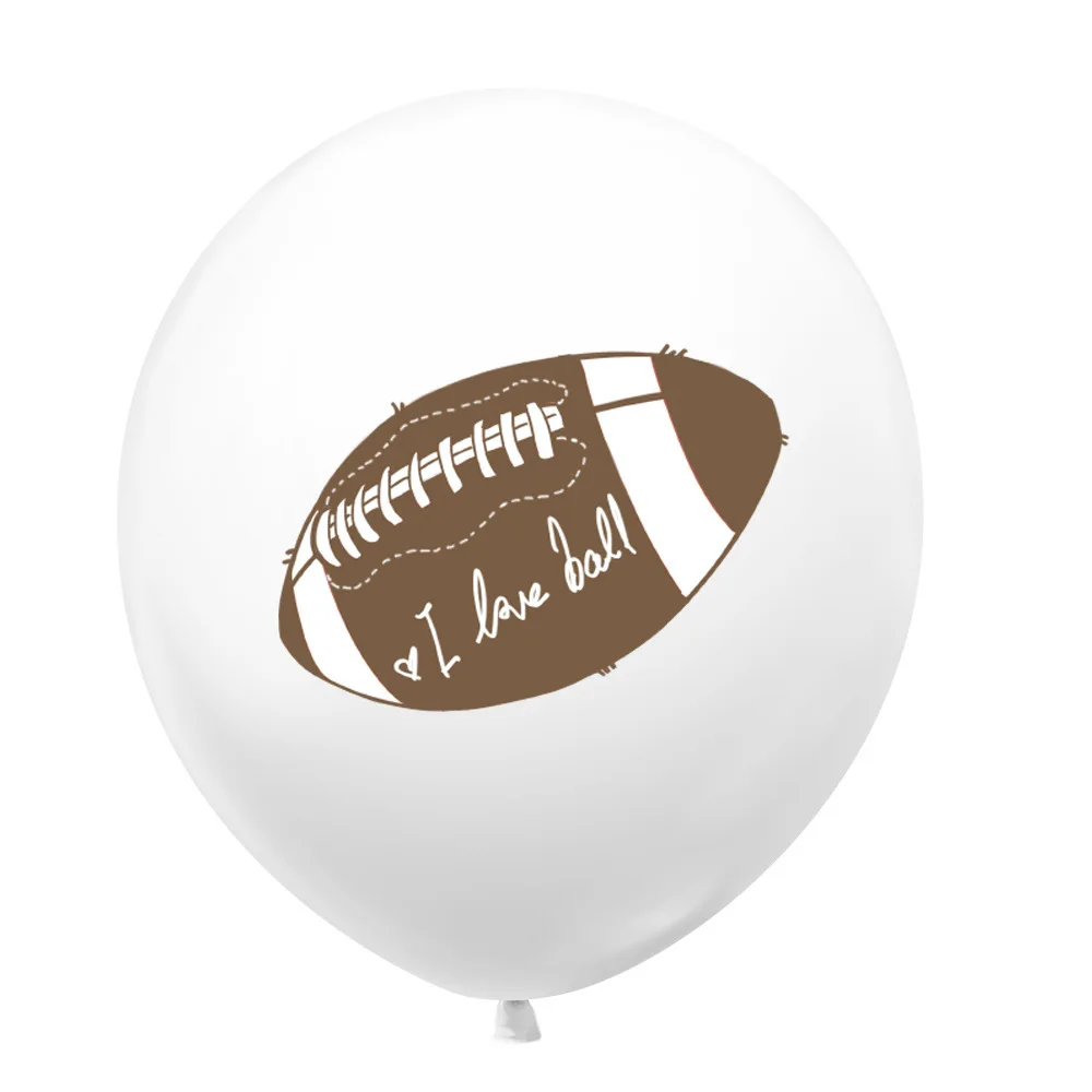 10 шт. Американская Футбольная тематическая вечеринка воздушные шары регби