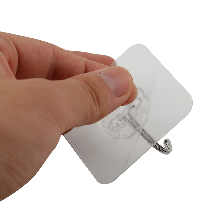 4 шт. крепкая прозрачная настенная вешалка для ванной бытовая стойка экономии