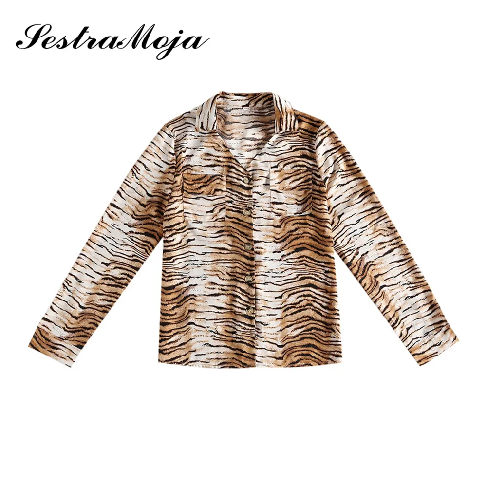 Sestra Moja женская новая весенняя и осенняя Повседневная рубашка с длинными рукавами