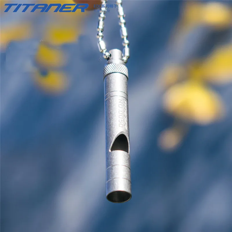 Свисток титановый для выживания на природе высокочастотный свисток кемпинга и