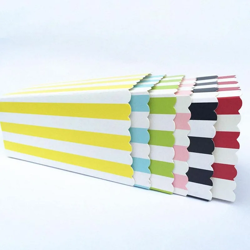 Полосатая волна точка чашка для попкорна День рождения украшение дети поднос