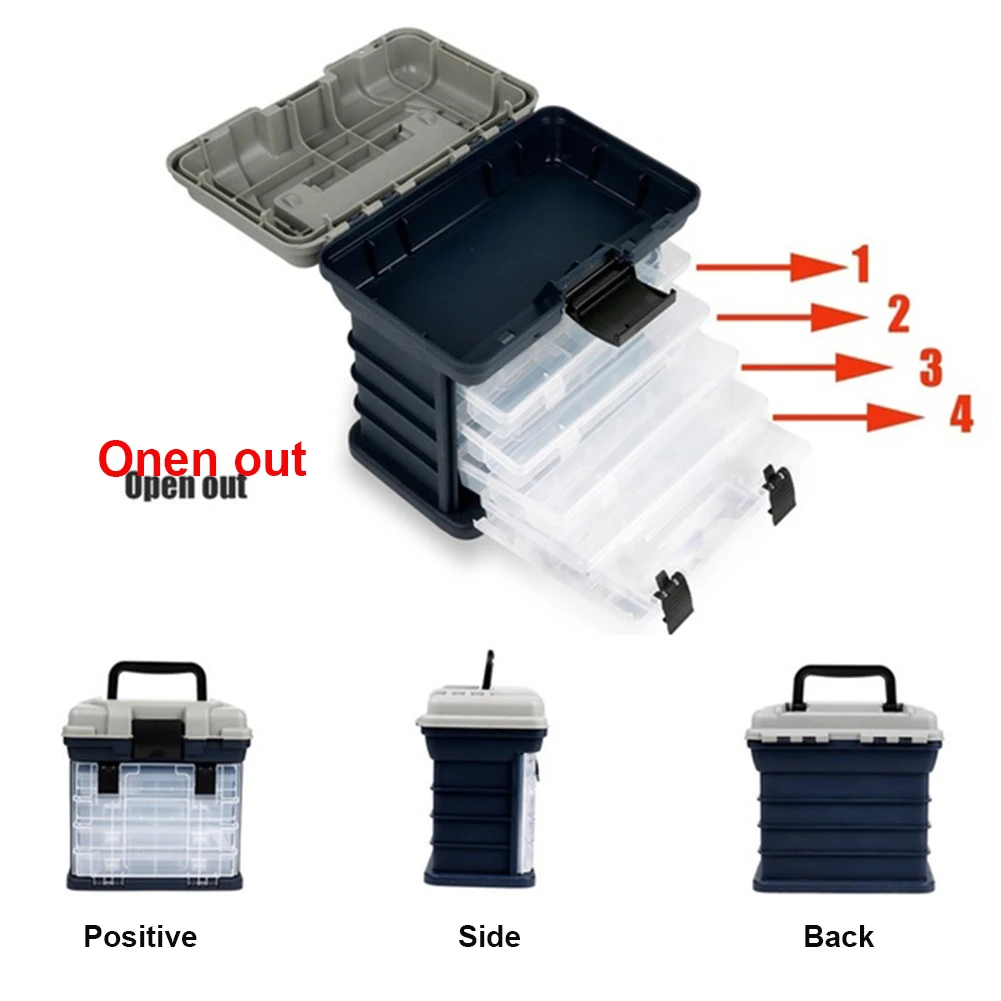 

Portable Multi-function Fishing Tackle Box Big Fishing Accessory Storage Box