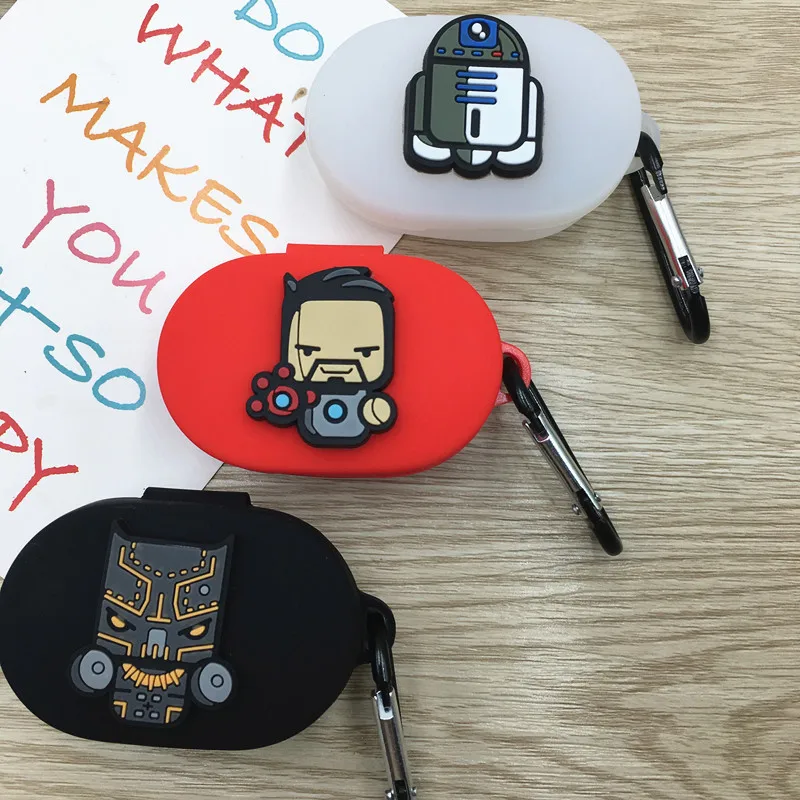 Мультяшный чехол для наушников с крючком для Xiaomi Redmi AirDots, новинка, чехол, беспроводной Bluetooth чехол для наушников, мягкий чехол из ТПУ