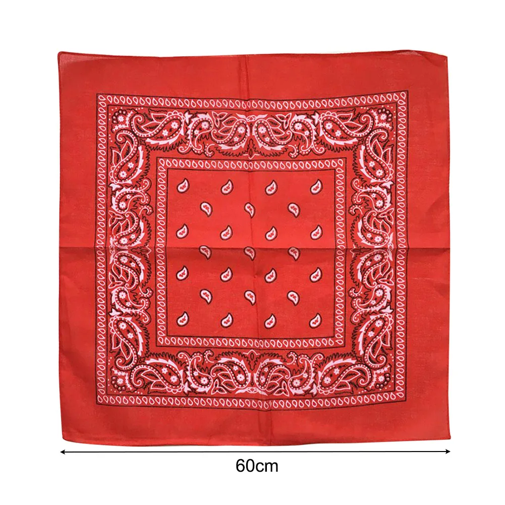 

New Fashion Women Girls Summer Print Bandana Vintage Hair Bands Girls Women Unisex Square Scarf Headband Hair Accessories Gift