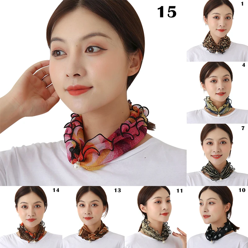 

Pearl Lace Variety Scarf Fashion Women Small Scarf Comfortable Breathable BMF88