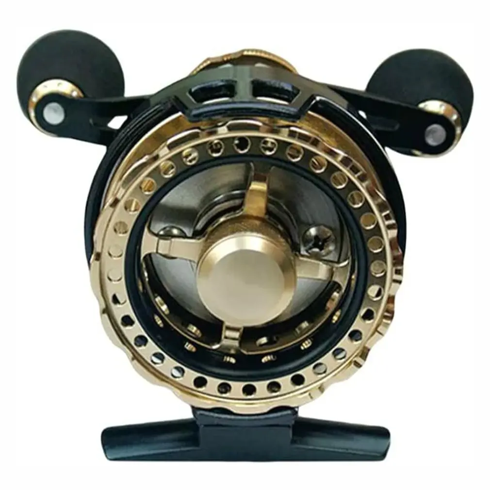 

All Metal Fishing Reels Anti-slip Left / Right Hand Handle Front Raft Wheel Winter Fishing Supplies