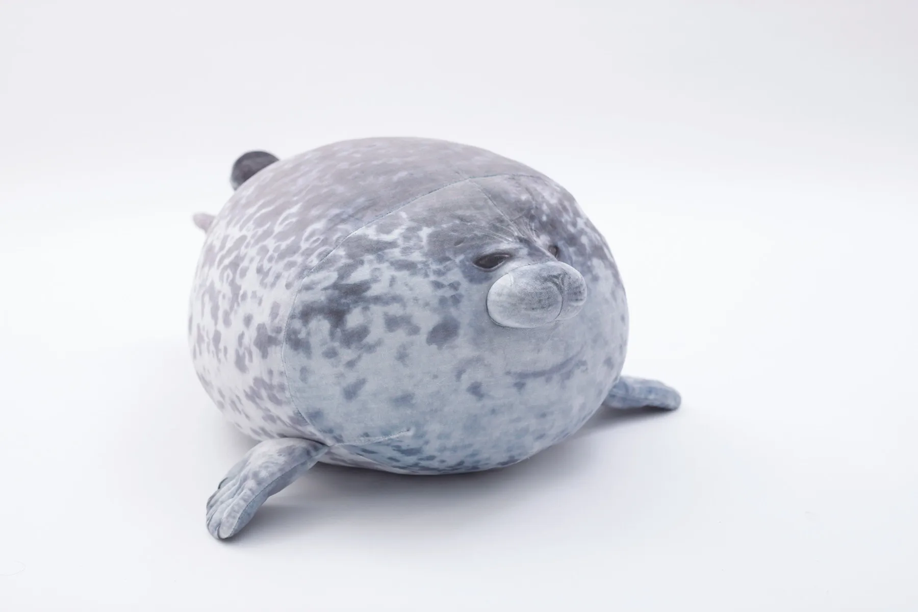 

Grey White Sea Animal Fat Seal Doll Plush Toy