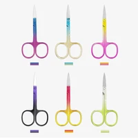nail cuticle nipper scissors stainless steel rainbow tweezer embroidery scissor sewings for handicraft household sewing tool