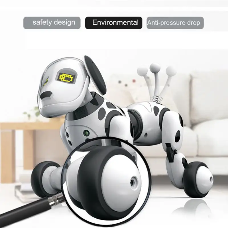 

2020 New Remote Control Smart Robot Dog Programable 2.4G Wireless Kids Toy Smart Talking RC Robot Dog Walk toys xmas gifts