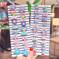 2040pcsset new girls cute colorful cartoon scrunchies ponytail holder hair bands kids lovely headband fashion hair accessories